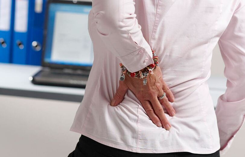 back pain in the lumbar region